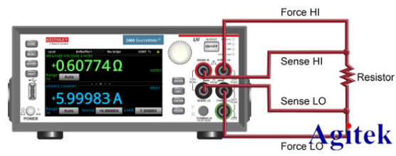 如何利用吉時(shí)利源表2460進(jìn)行大電流進(jìn)行低阻器件測量(圖2)