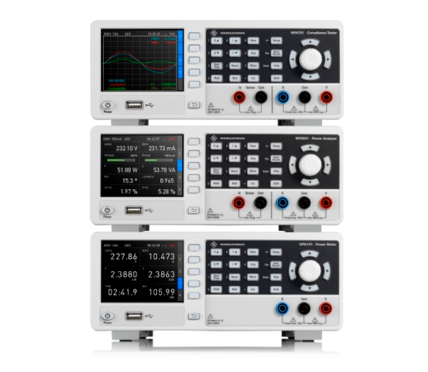 羅德與施瓦茨推出新型R&S NPA系列緊湊型功率分析儀可滿足所有功率測(cè)量要求