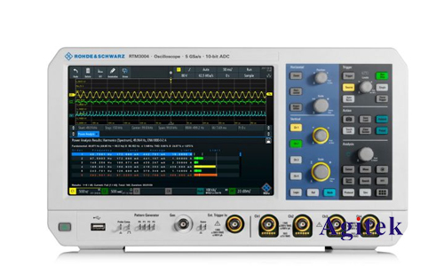 羅德與施瓦茨示波器RTM3004測交流電